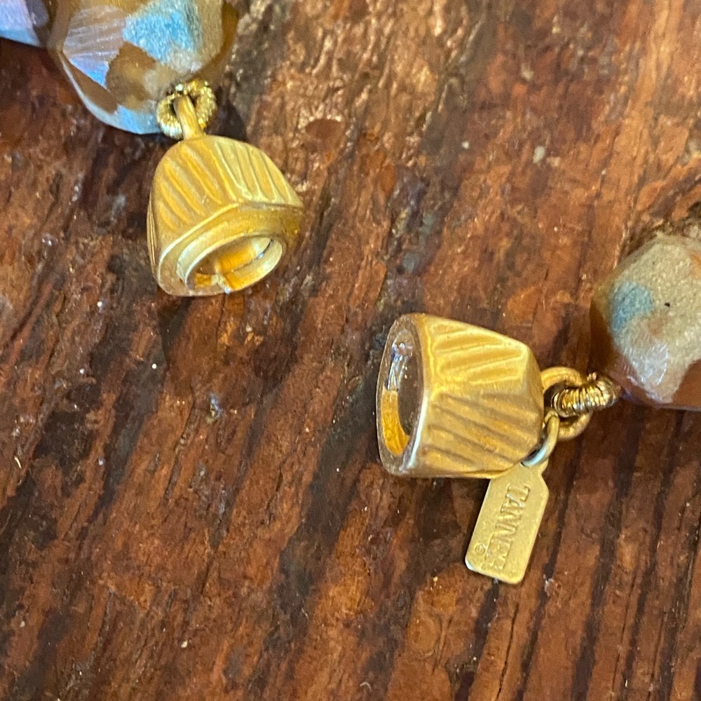 Vintage Doncaster quality Faceted Amber and Gold-Tone Bead Necklace. Nice weight - Picture 4 of 4